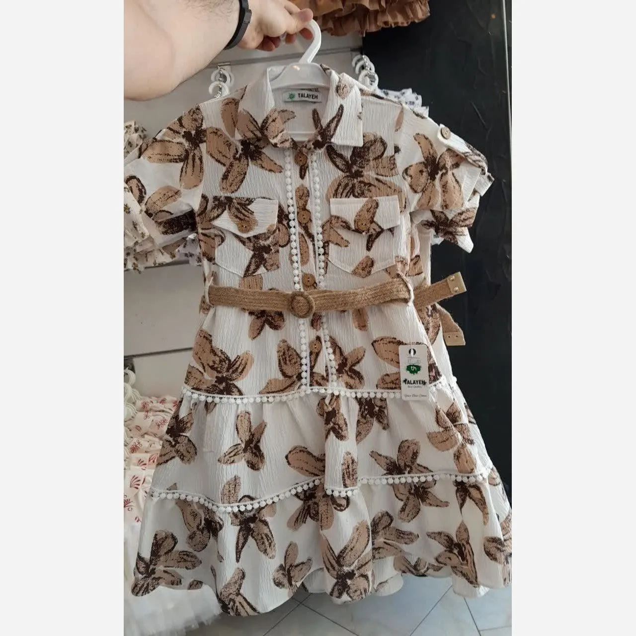 پیراهن ساحلی دخترانه سبک و خنک مناسب بهار و تابستان در سه رنگ مختلف