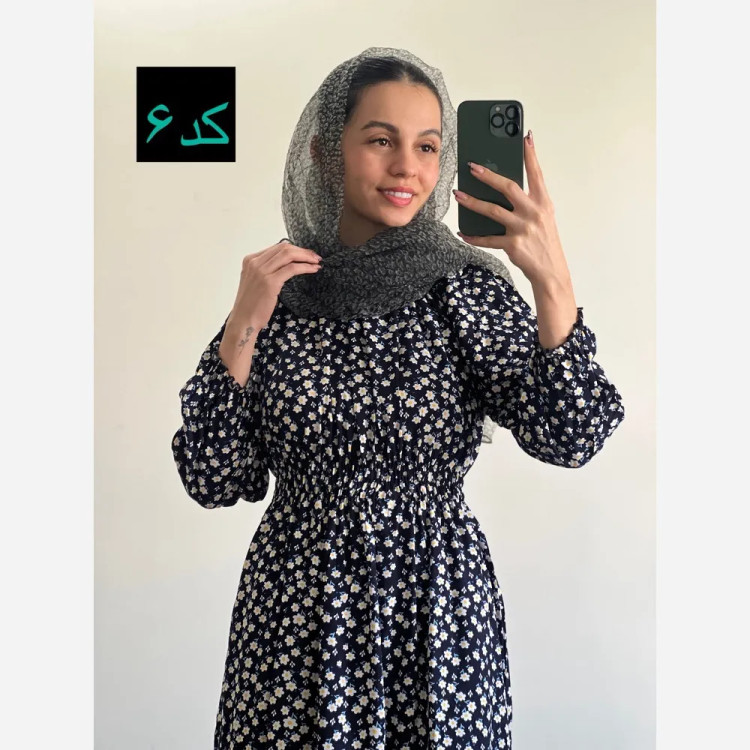 ساحلی نخی طرح دار ماچ خنک و تابستانه فری سایز