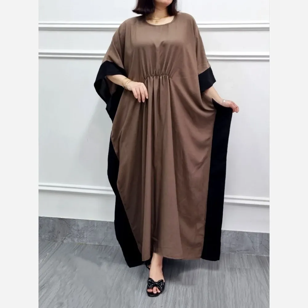 تونیک پانچ نخی سایز بزرگ زنانه خنک و آزاد مناسب سفر و روزمره قد 136