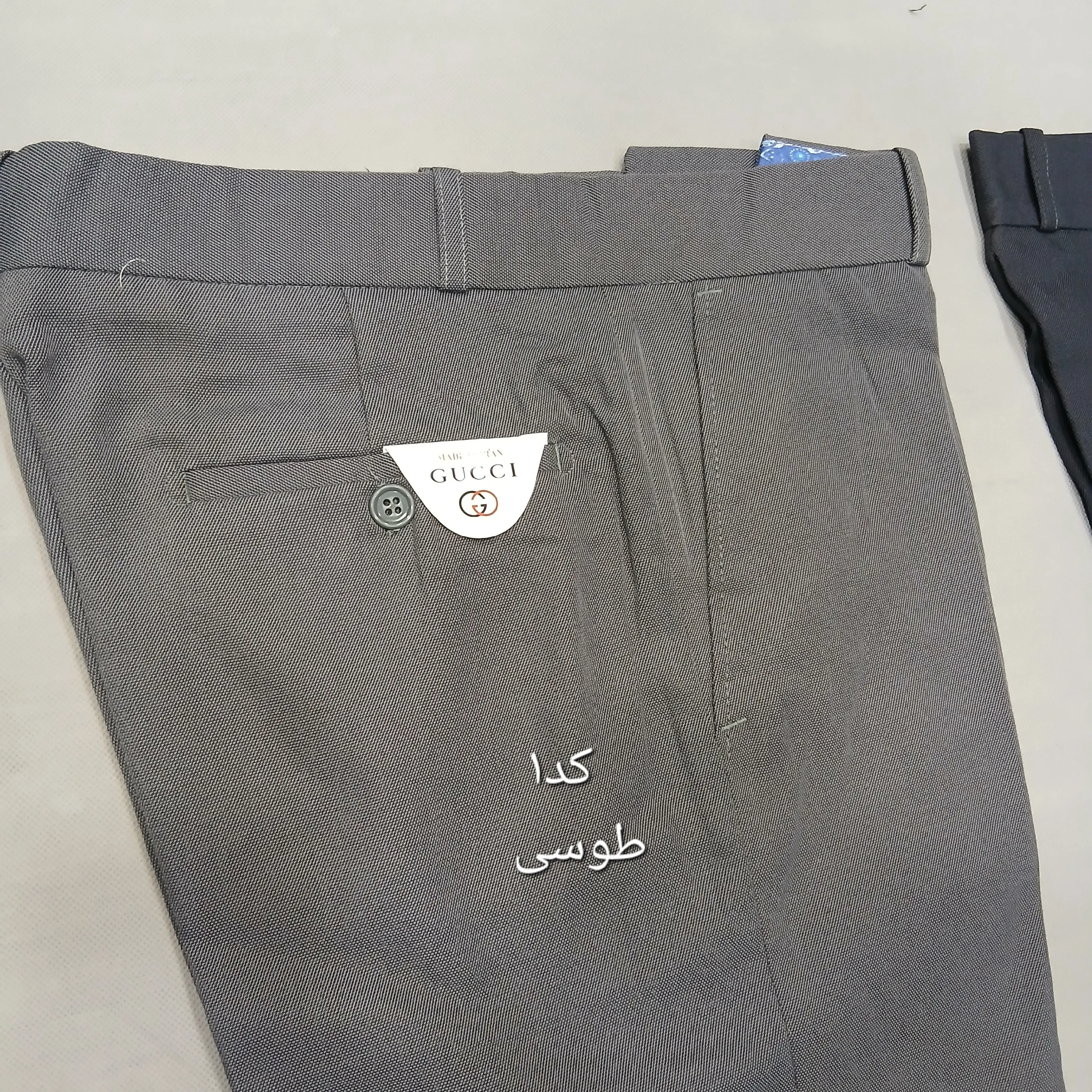 شلوار پارچهای مردانه نخی سایز 42 تا 54 رنگ طوسی و مشکی و زغالی