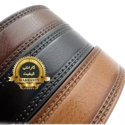 ست هدیه کیف و کمربند چرمی مردانه رابو با پشت چرم سوگو و سگک استیل