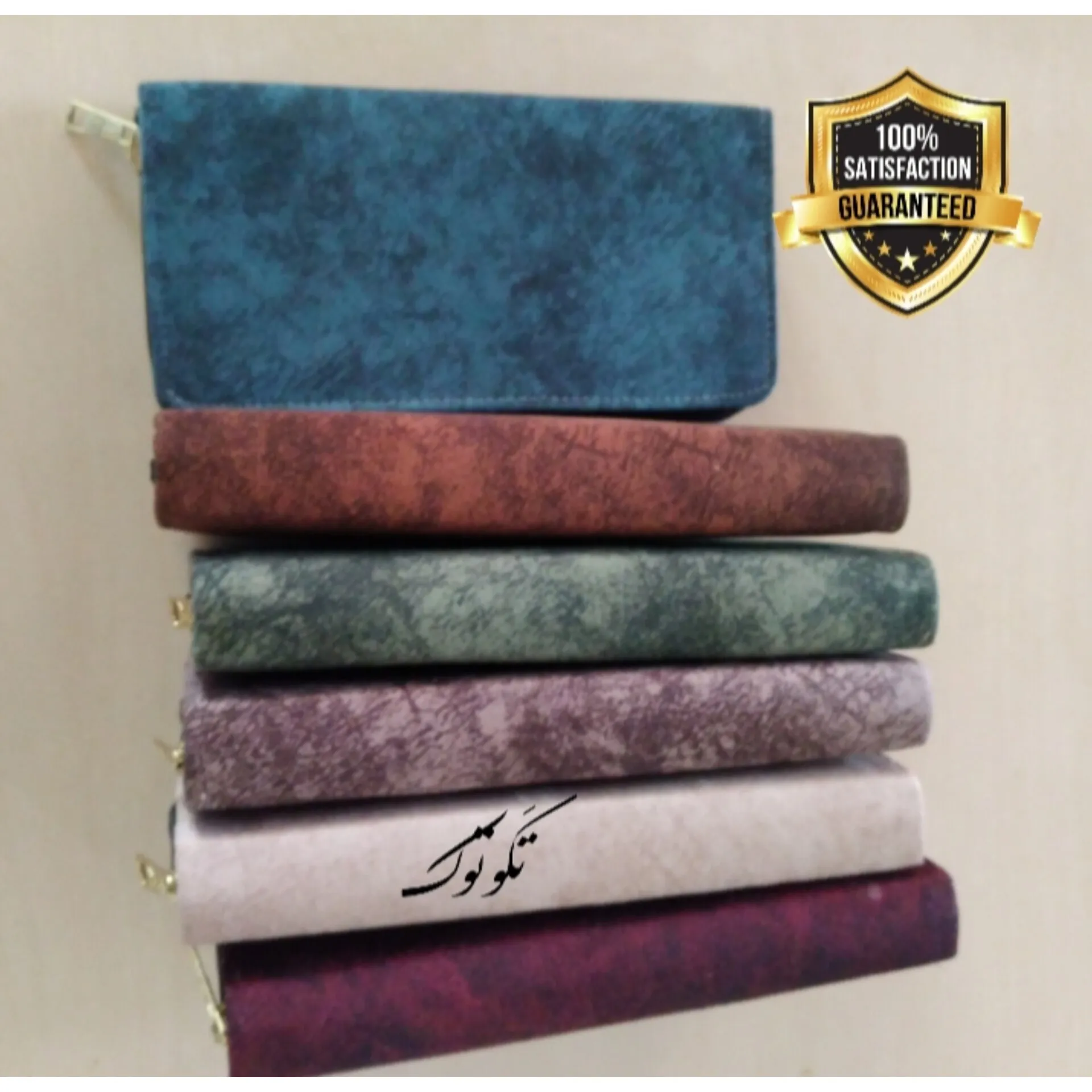 کیف پول و کیف موبایل دستی زنانه رویه چرم خارجی ابعاد 21 در 11 سانتیمتر