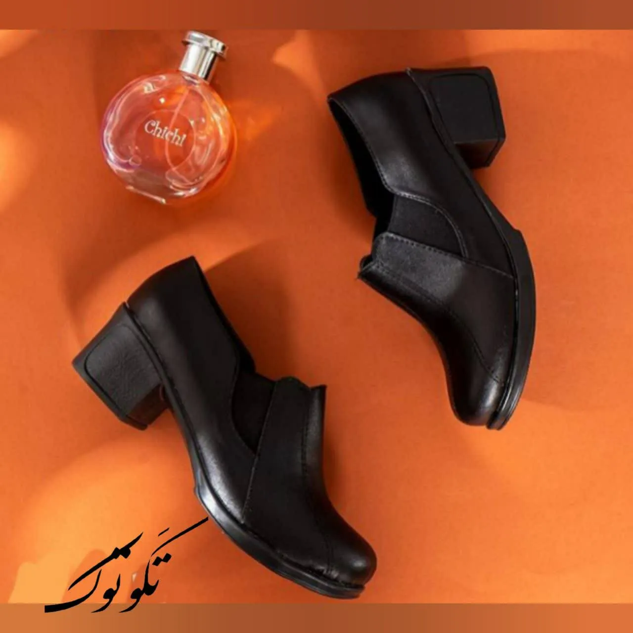کفش طبی زنانه ساقدار پاشنه دار مدل خورشیدی رویه چرم صنعتی درجه یک پاشنه 5 سانت