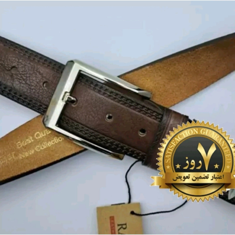 کمربند مردانه مجلسی و اسپرت رابو با پهنای 35 میلیمتر و یراق استیل