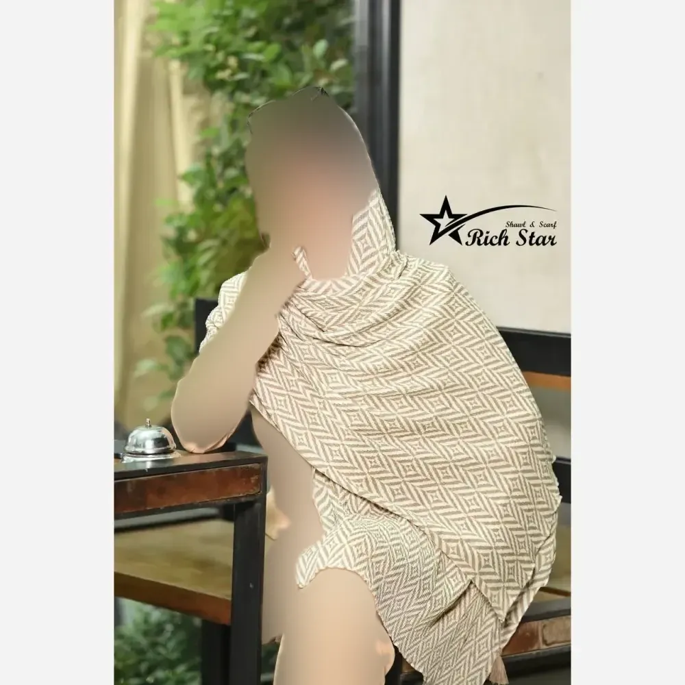 شال زنانه مجلسی کریشه برشکا قواره بلند لطیف و خنک