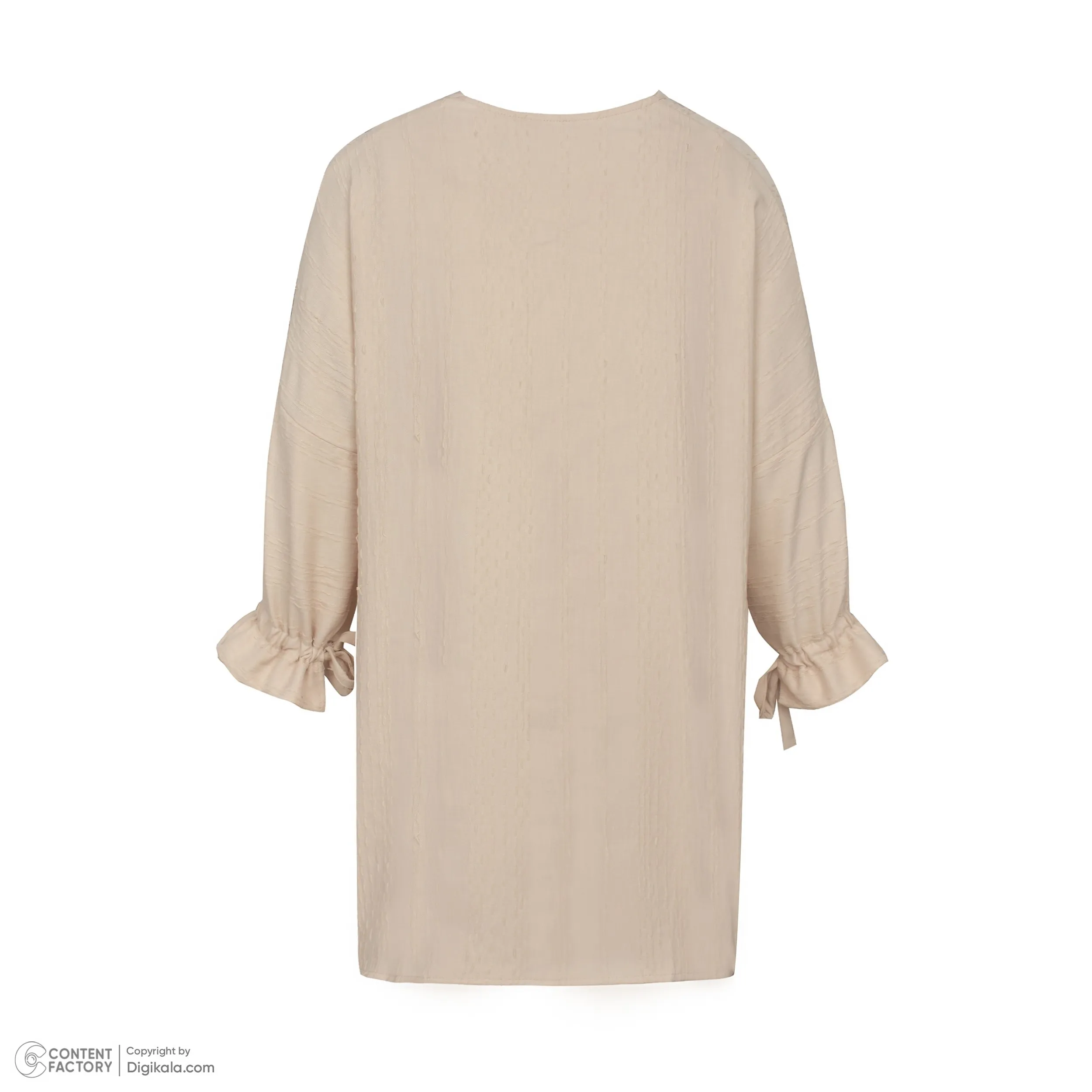 شومیز سوفیا بافت کوک دوزی شده طرح ساده کرم زنانه لارج ایکس لارج مراکشی