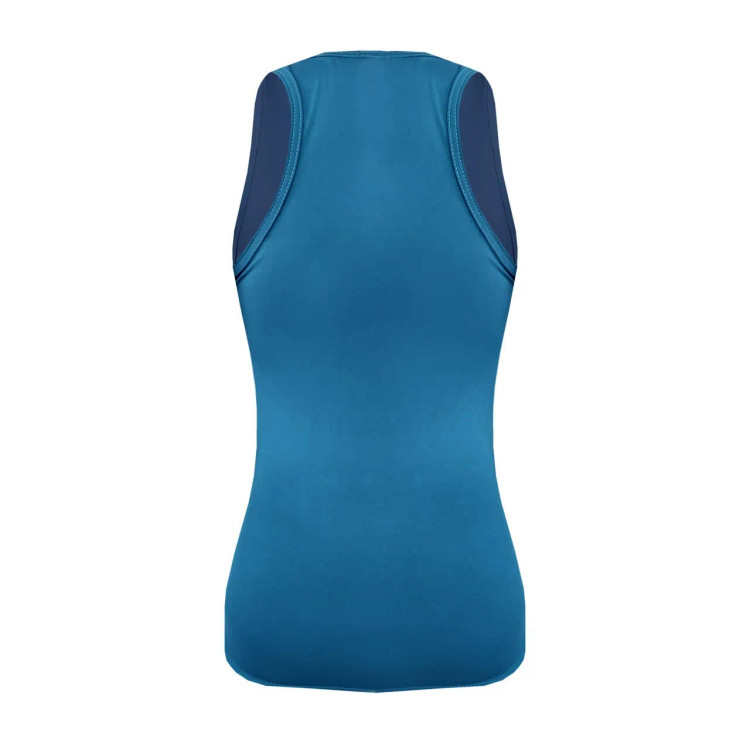 تاپ ورزشی زنانه طرح نایک فلامنت کش حلقه ای کاپ دار رنگ کله غازی سایز L XL 2XL