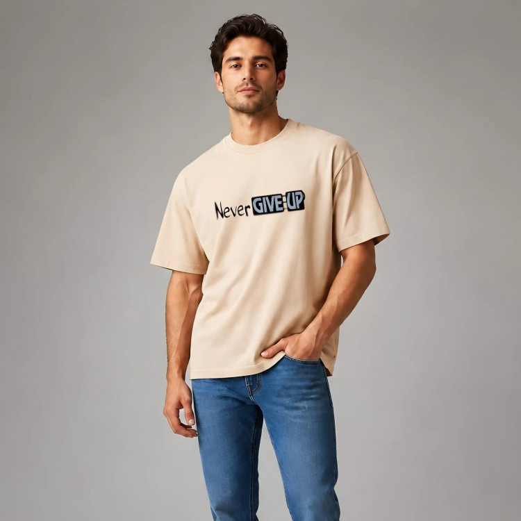 تیشرت مردانه نخ پنبه باکسی فیت برند shiaco wear در 6 رنگ و 4 سایز