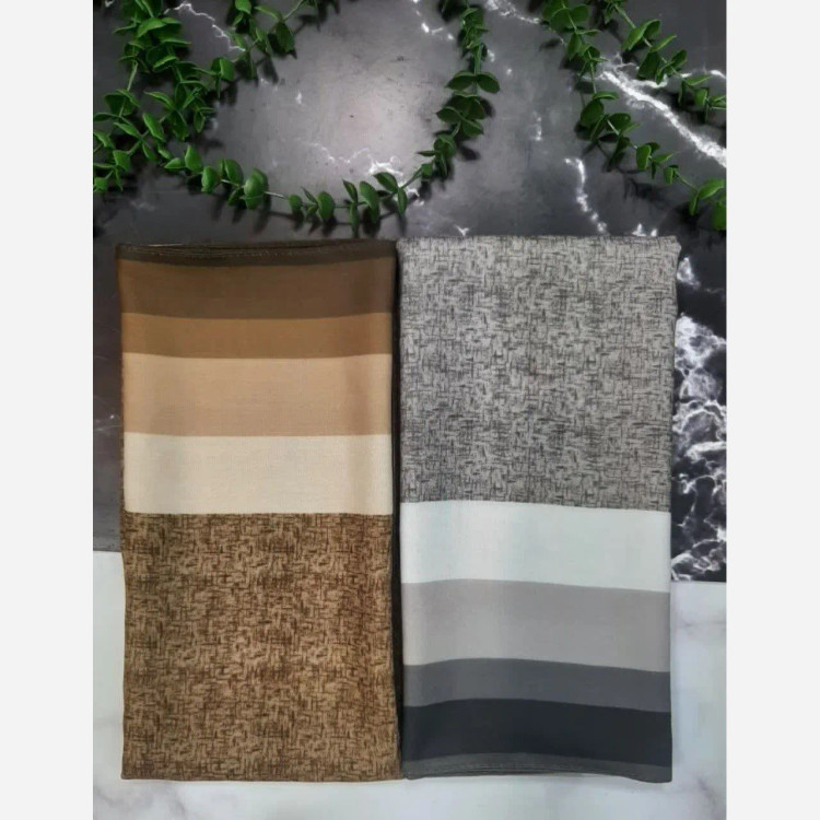 روسری مجلسی نخ کاستوم طرح دور قاب 140x140 سانتیمتر لیز نیست
