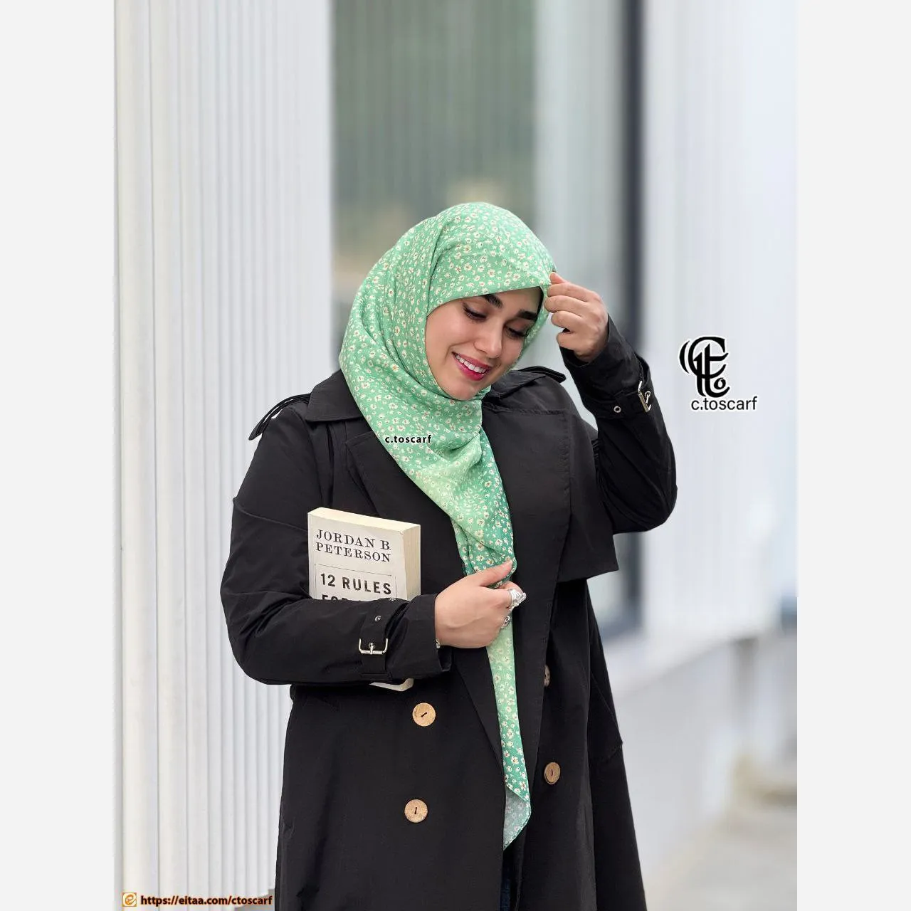 روسری نخی کاستوم طرح صوفیا قواره 110