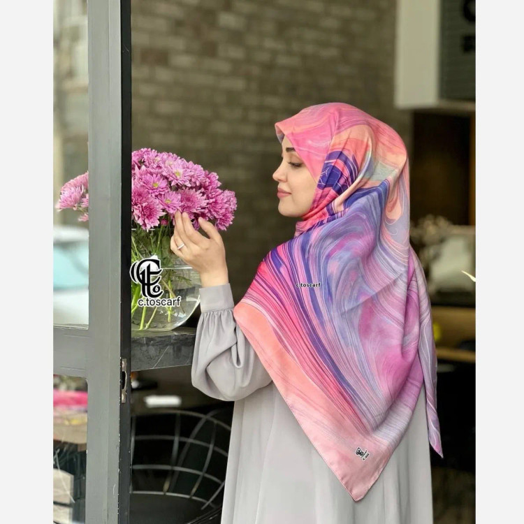 روسری طرح آلما نخ کاستوم سایز 140