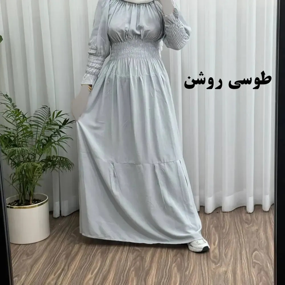 پیراهن ساحلی نخی زنانه مدل خسته فری سایز مناسب تا سایز 46