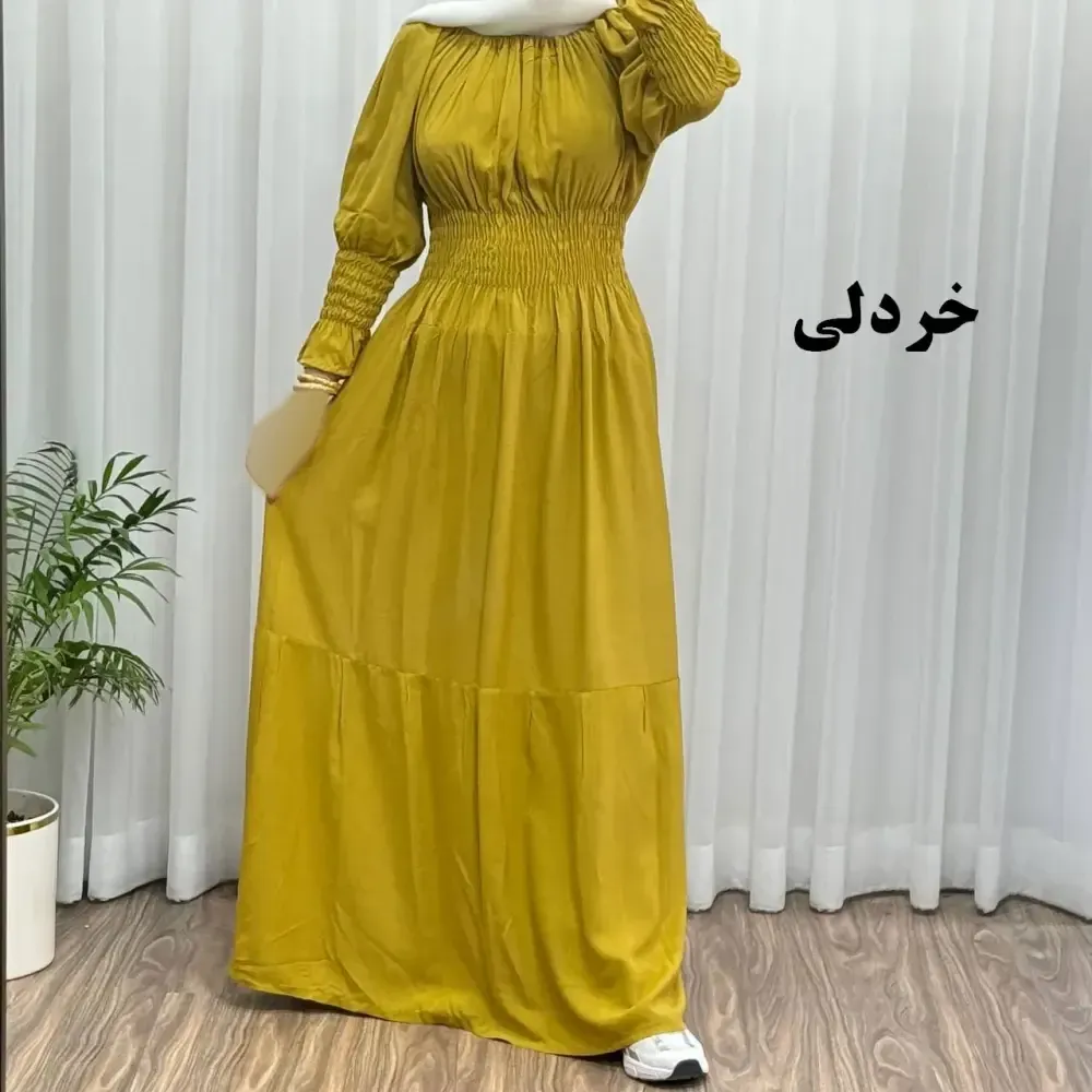پیراهن ساحلی نخی زنانه مدل خسته فری سایز مناسب تا سایز 46
