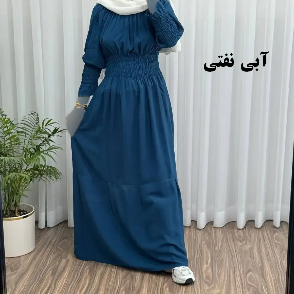 پیراهن ساحلی نخی زنانه مدل خسته فری سایز مناسب تا سایز 46