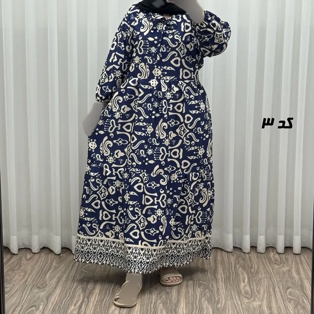 پیراهن ساحلی زنانه مدل دنیا جنس فلور بوگاتی فری سایز مناسب تا 44