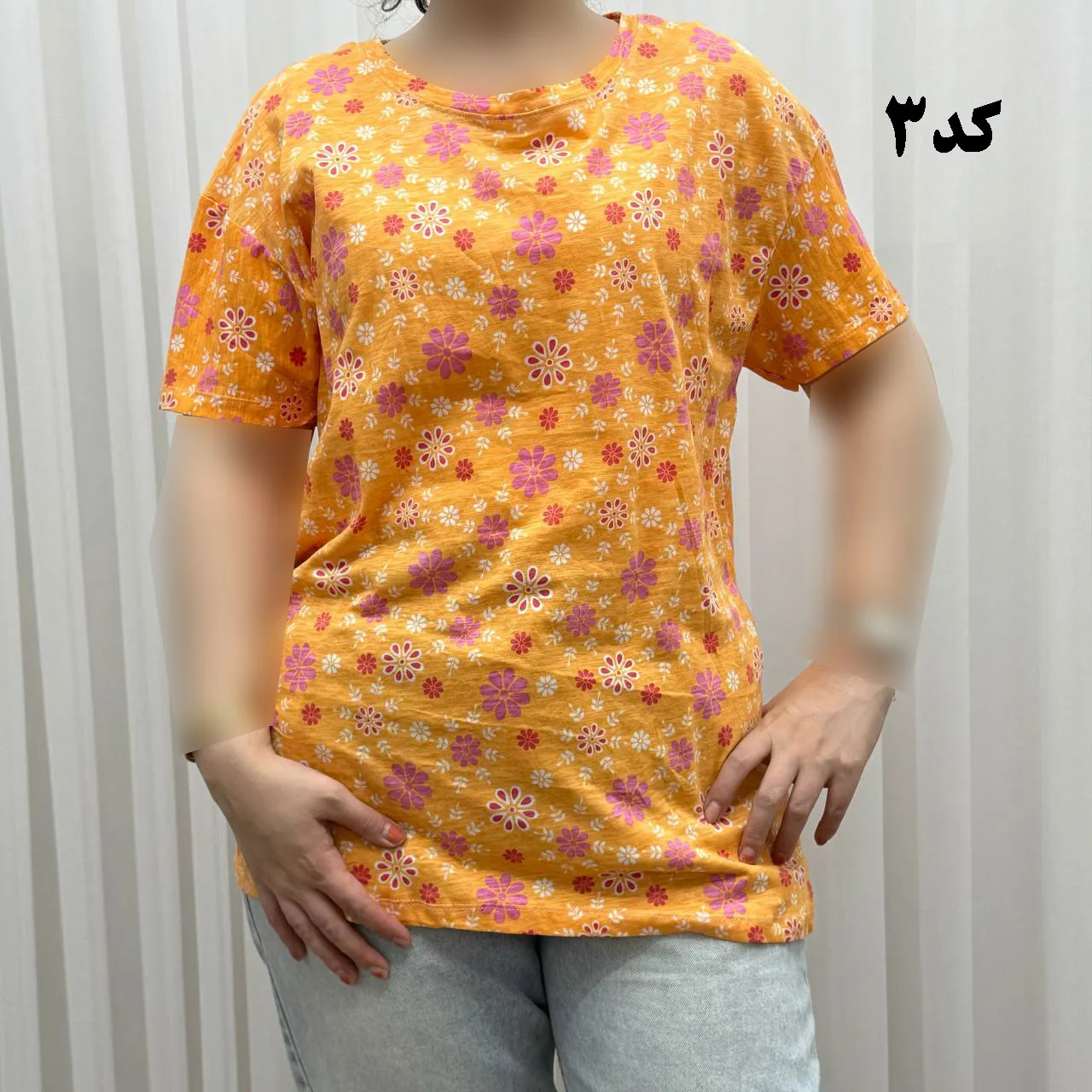 تیشرت طرحدار H&M نخ پنبه چهارفصل زنانه دخترانه سایزبزرگ تا XL XXL XXXL تنخور راحت