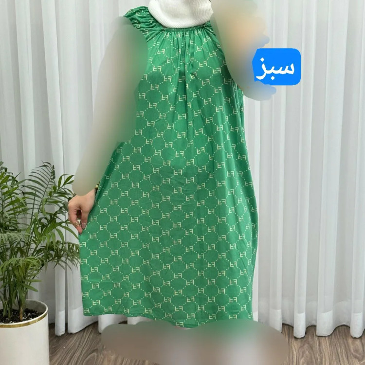 سارافون نخی زنانه فری سایز تا 56 چهارفصل تنخور شیک و راحت مناسب باردار و روزمره