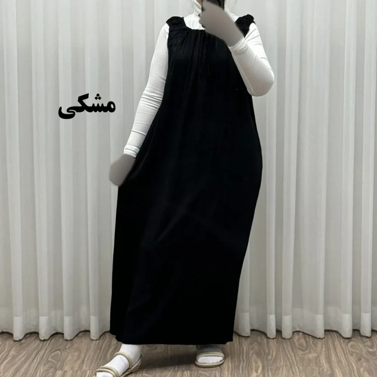 سارافون راحتی زنانه بلند نخی فری سایز مناسب تا سایز 54