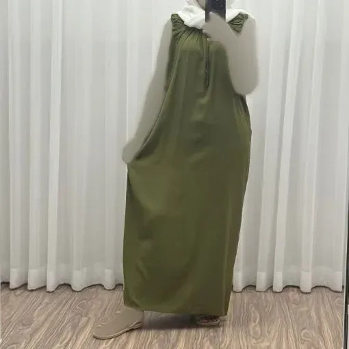 سارافون راحتی زنانه بلند نخی فری سایز مناسب تا سایز 54