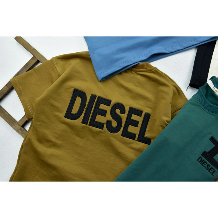 ست تیشرت و شلوار بگ پسرانه طرح DIESEL جنس پنبه