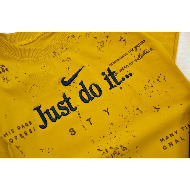 ست تیشرت و شلوارک پسرانه طرح JUST DO IT جنس پنبه ای