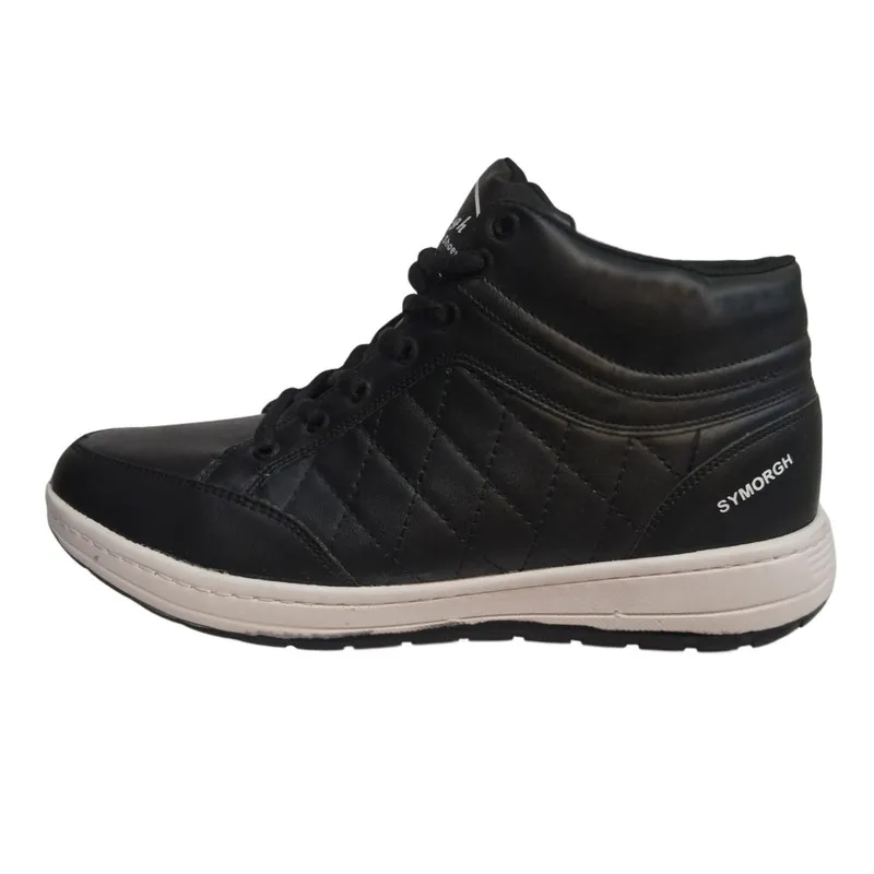نیم بوت مردانه بندی چرم مصنوعی ضد آب و ضد لغزش مدل 161