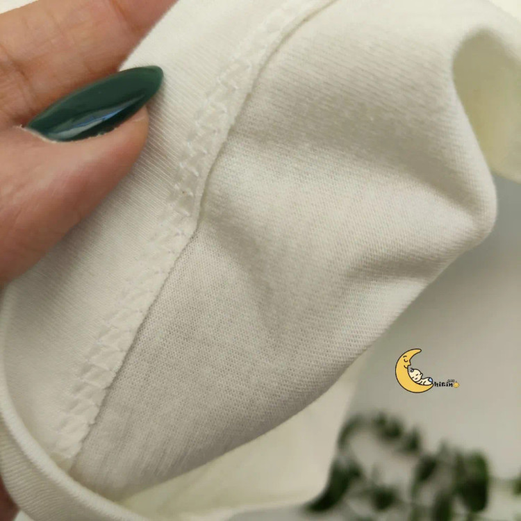 تیشرت نخی پنبهای تک رنگ سفید شیری بچگانه مناسب 3 تا 12 سال