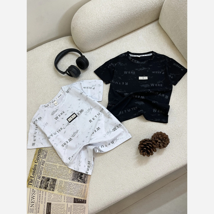تیشرت بچگانه نخی پنبه ای وارداتی برند hone baby مناسب 3 تا 8 سال