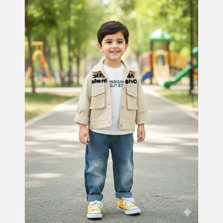 ست سه تکه کت و شلوار و بلوز پسرانه وارداتی مناسب 1 تا 5 سال