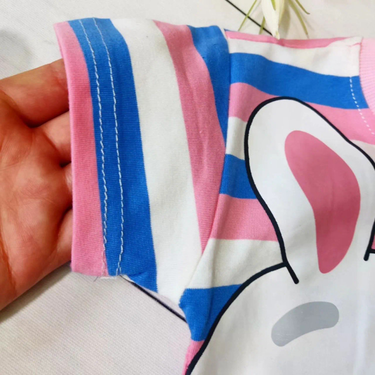 تیشرت بچگانه طرح خرگوش جنس نخ پنبه کشی مناسب 1 تا 5 سال