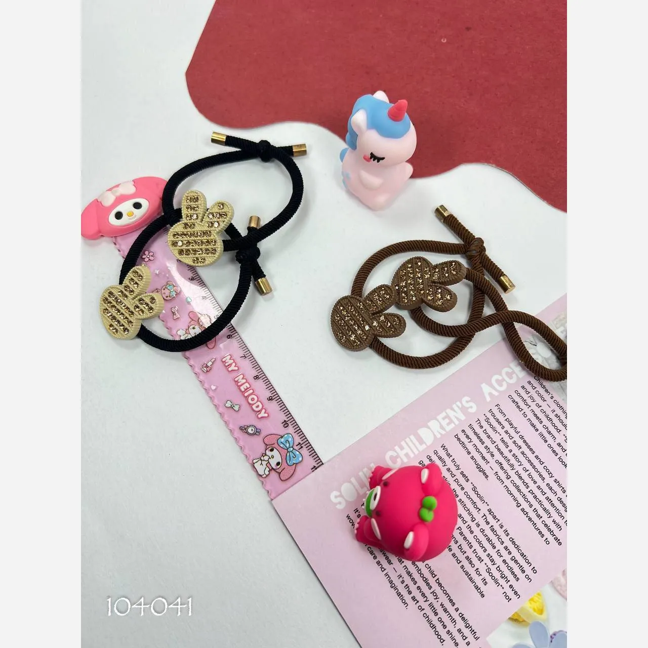 پک دو عددی کش مو دخترانه وارداتی طرحدار