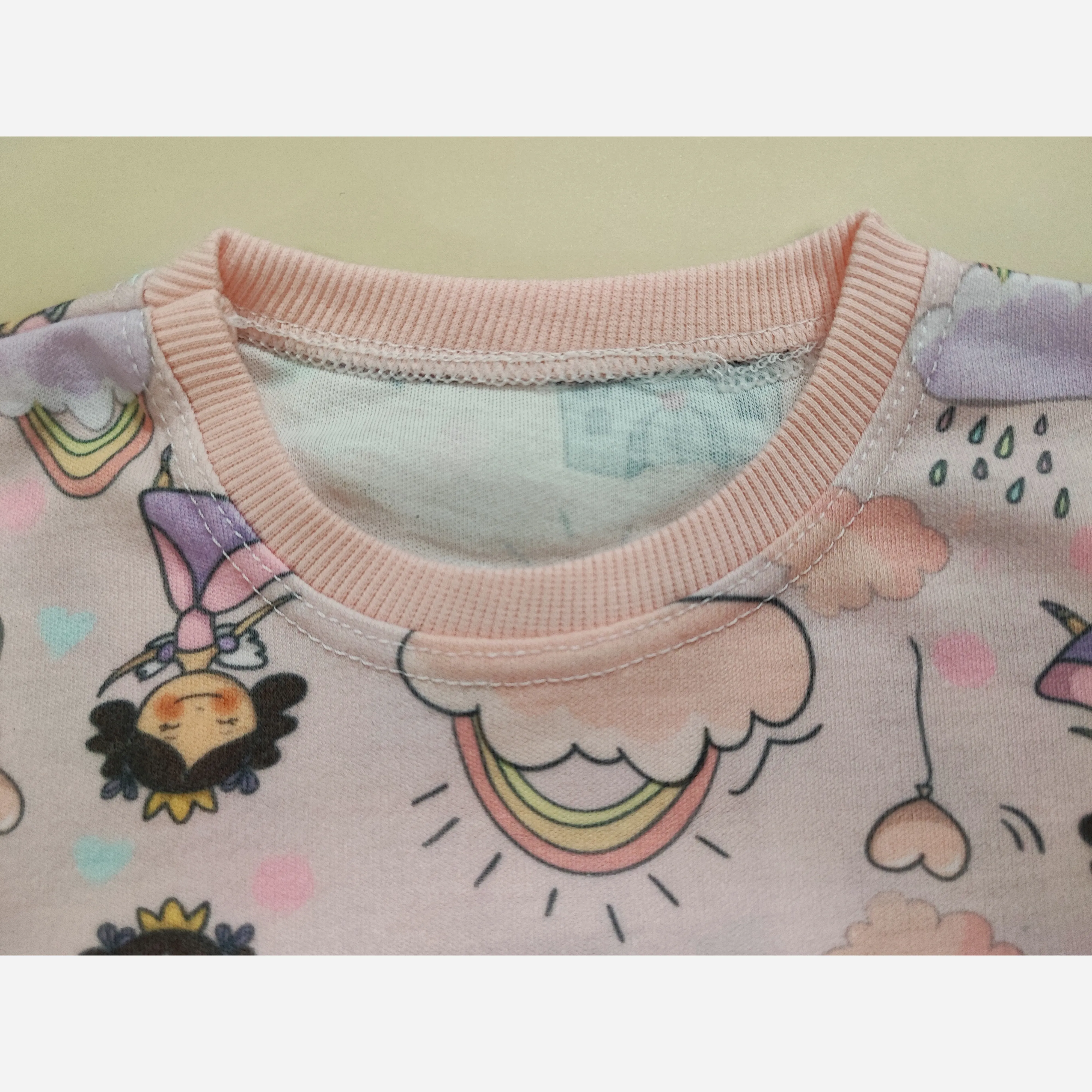 ست بلوز و شلوار راحتی دخترانه طرح پرنسس و اسب تک شاخ