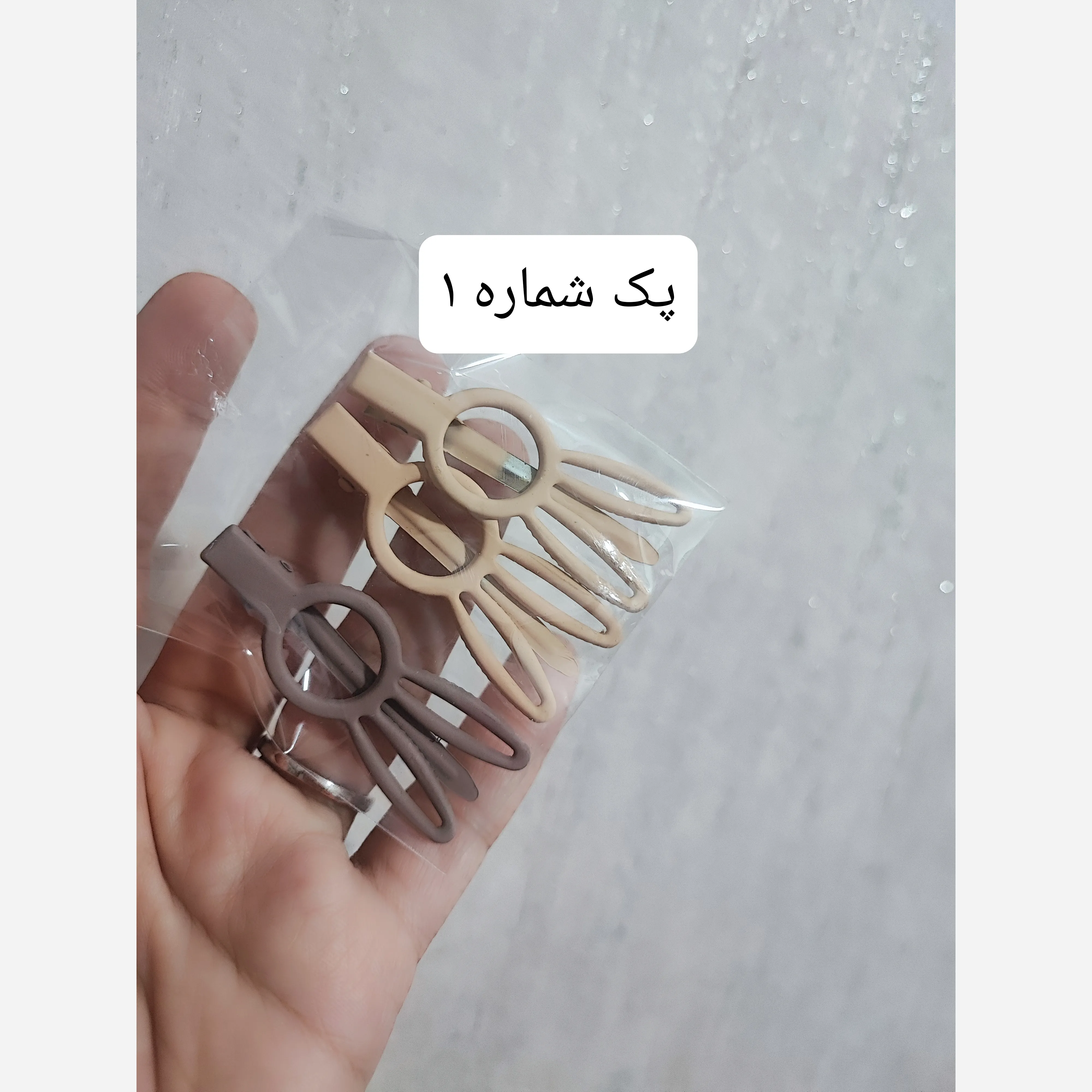 پک سه عددی گیره مو انبری دخترانه وارداتی در طرح های متنوع