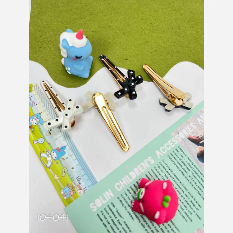 گیره مو پاپیونی دخترانه بسته 2 عددی وارداتی
