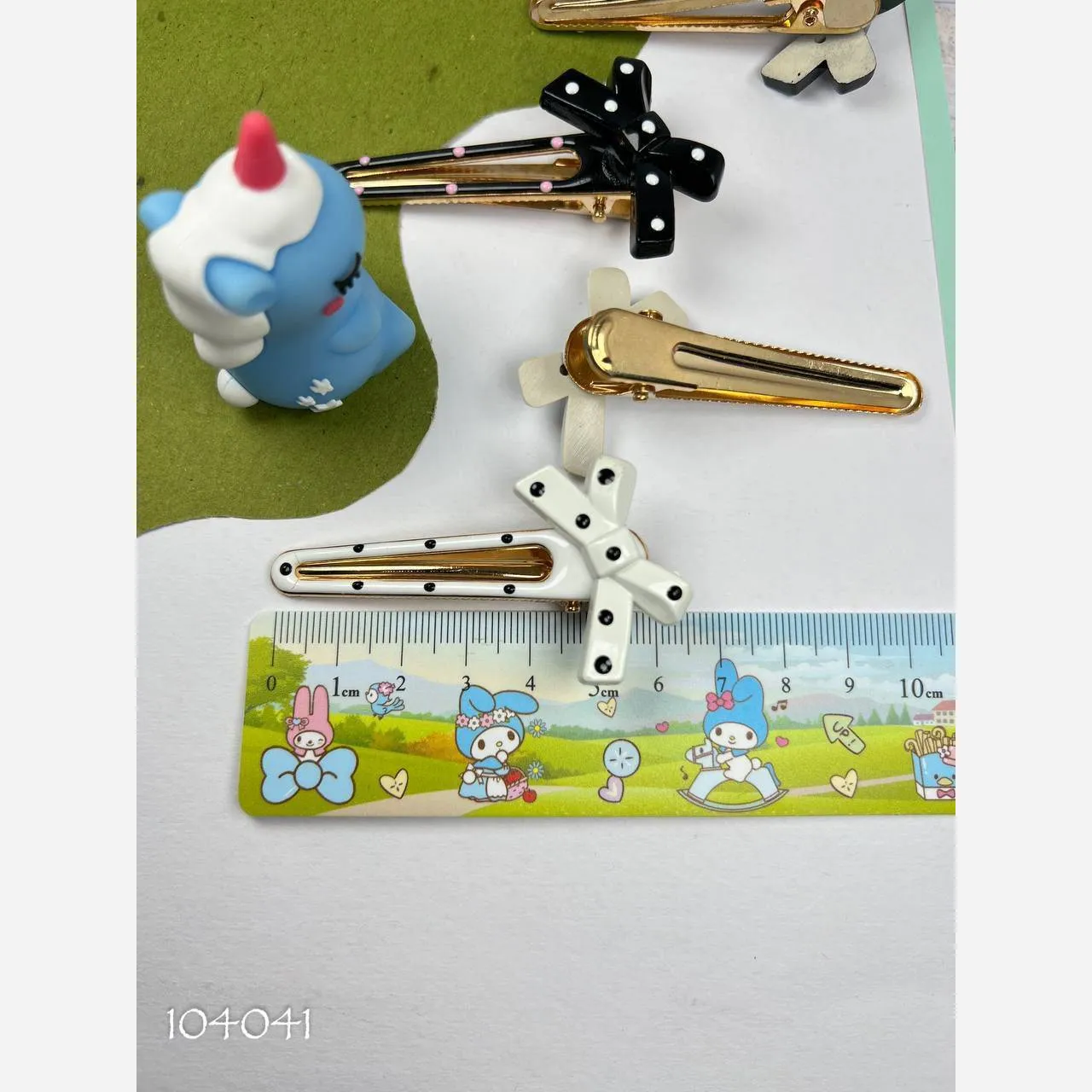 گیره مو پاپیونی دخترانه بسته 2 عددی وارداتی