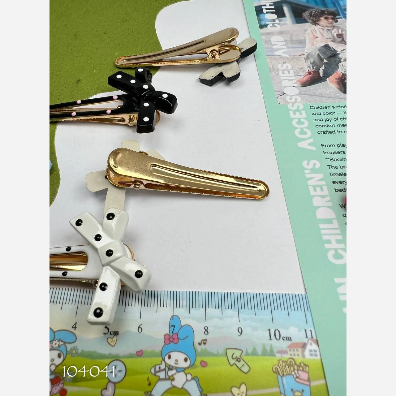 گیره مو پاپیونی دخترانه بسته 2 عددی وارداتی