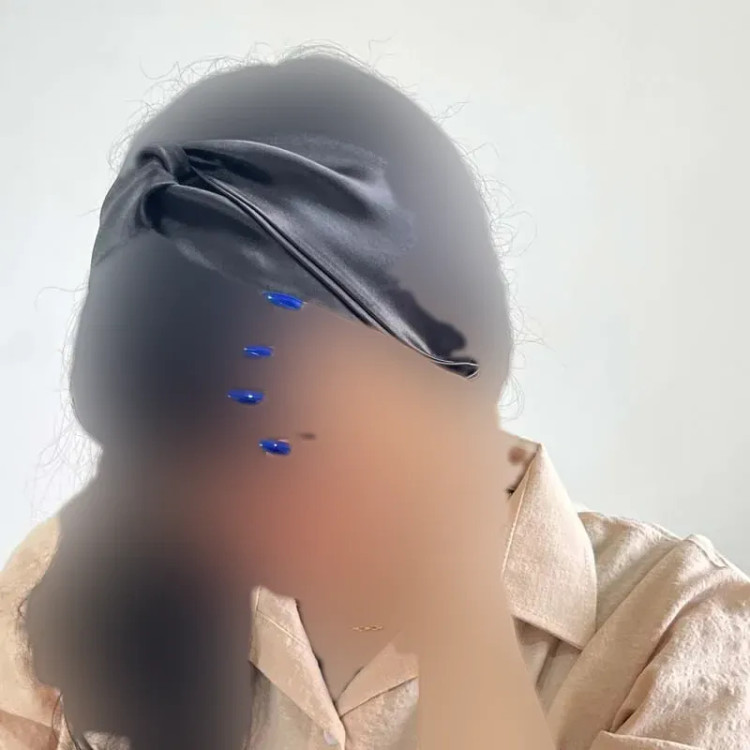 هدبند ساتن گره ای زنانه کد 1361