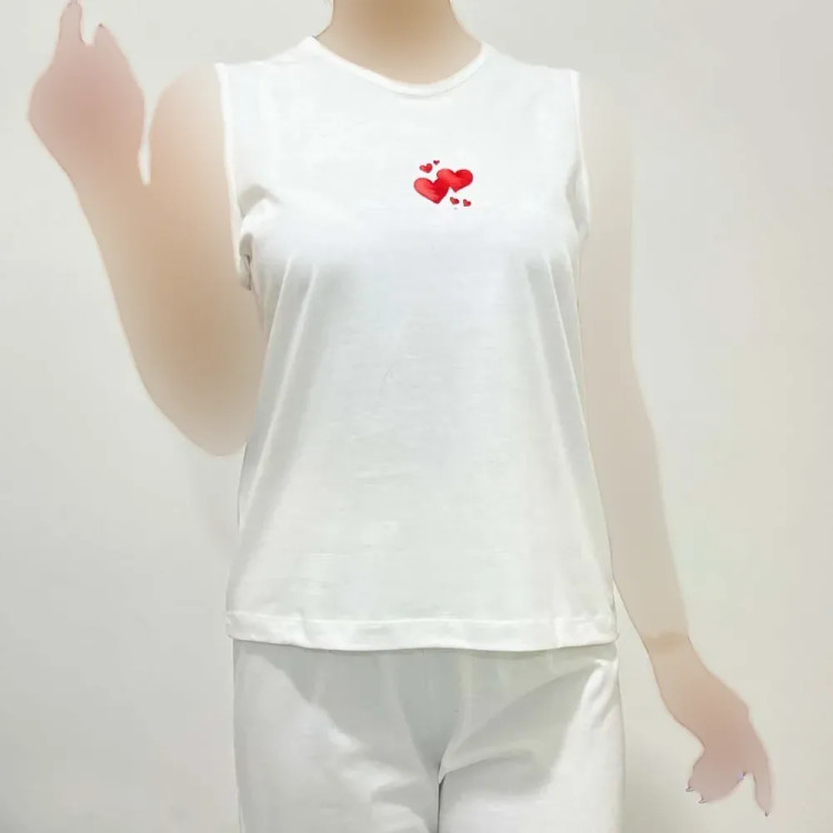 تاپ زنانه نخ پنبه چاپدار کد 1373