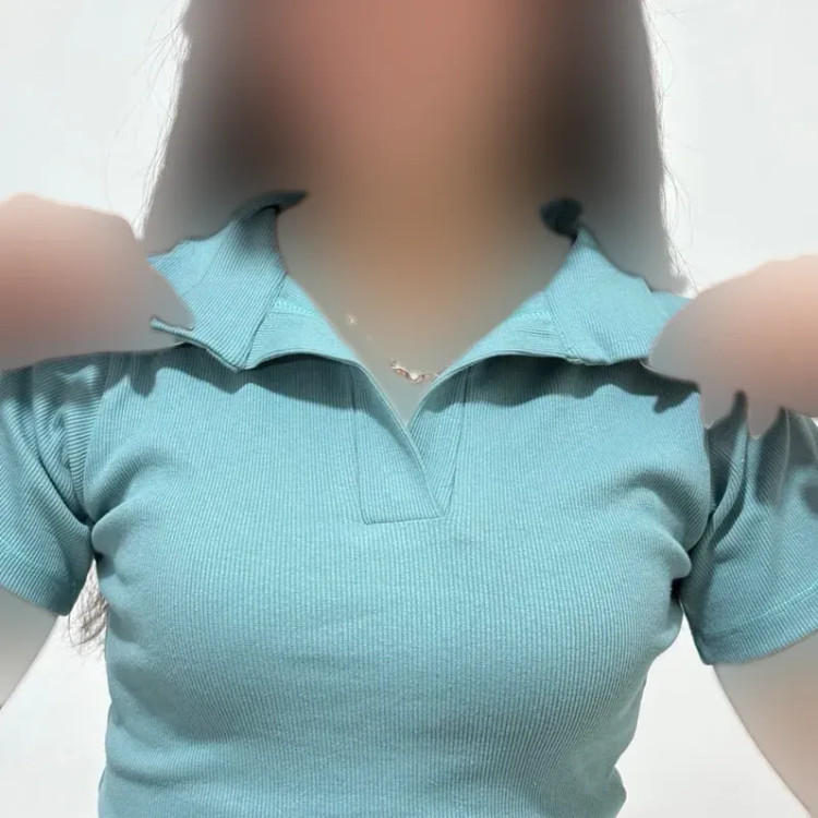 پولوشرت یقه شکاری زنانه جنس کبریتی کد 1434