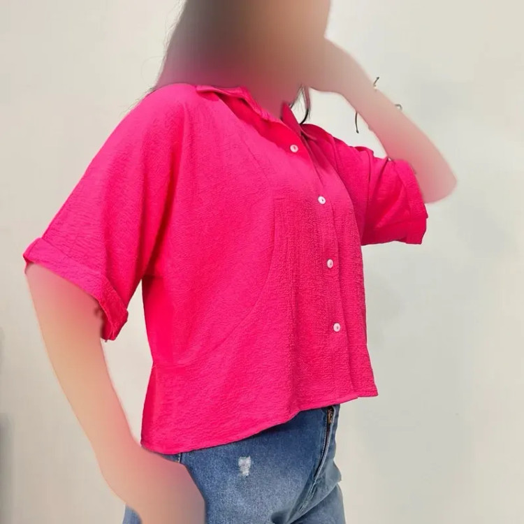 شومیز زنانه آستین کیمونو جنس ینزی خنک تابستانی رنگبندی پاستیلی