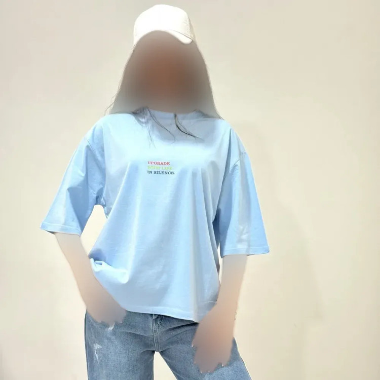 تیشرت نخ پنبه آپگرید فری سایز زنانه