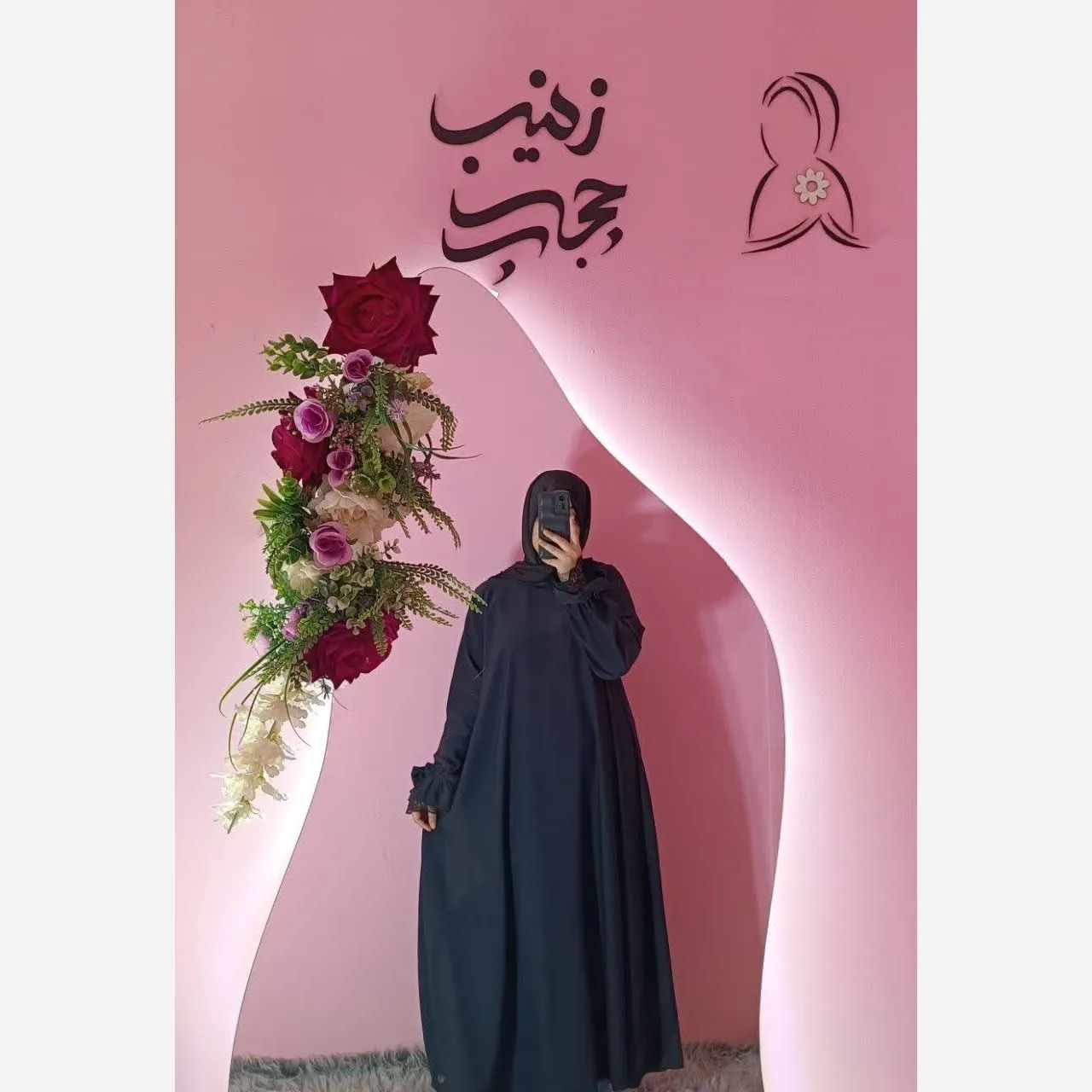 مانتو عبایی زنانه و دخترانه مدل ریحان جنس کرپ سوپر الیزه اعلا