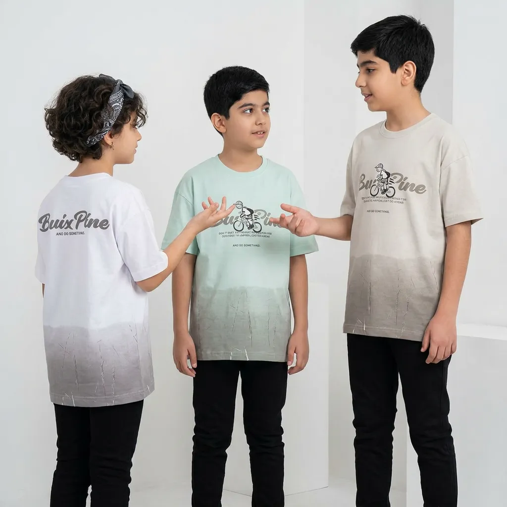 تیشرت باکسی اسپرت انیمه دخترانه و پسرانه کد MM381