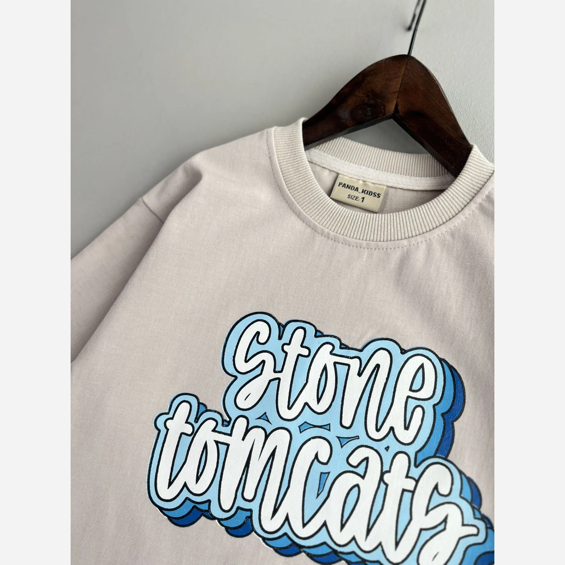 تیشرت باکسی اسپرت ماکان طرح stone با کیفیت پارچه عالی