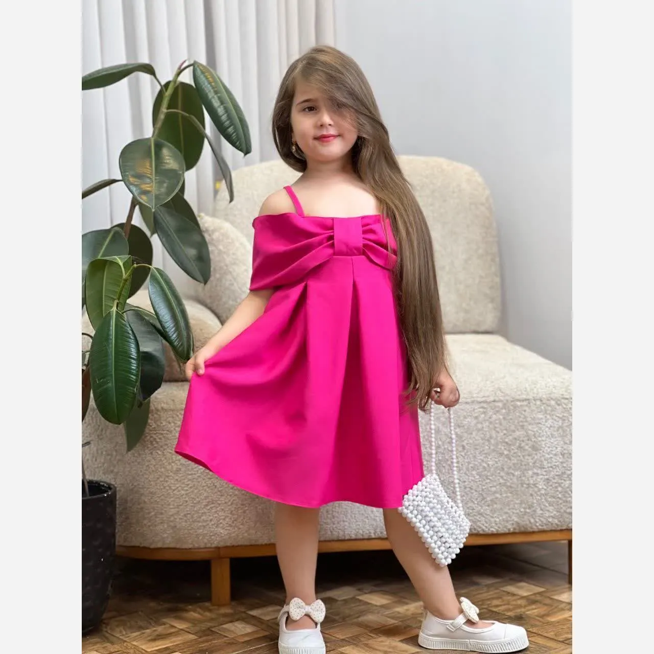 سارافون دخترانه مازراتی طرح پاپیون سایز 40 تا 60