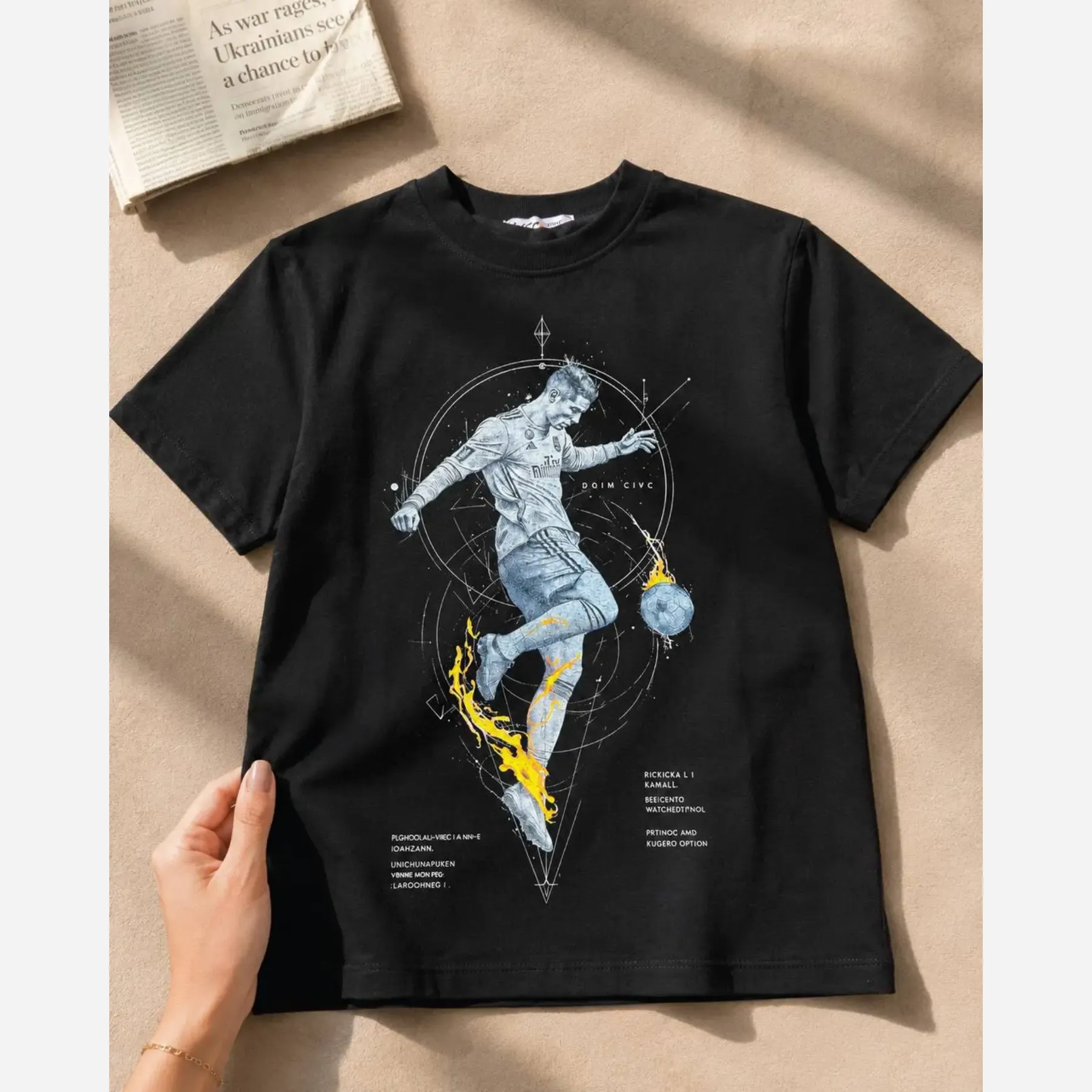 تیشرت طرح کریس رونالدو CR7 بچگانه