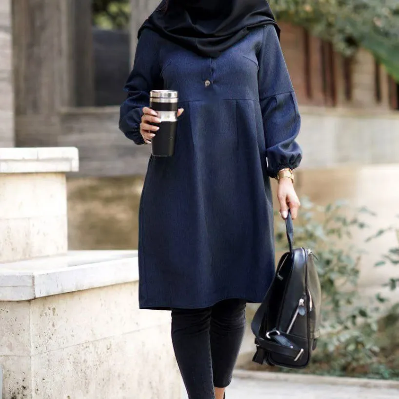 مانتو زنانه مدل شادی جنس پرشیا سایز 1 و 2 رنگ مشکی طوسی نسکافه ای سرمه ای