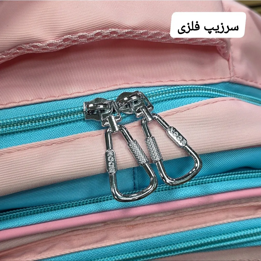 کوله پشتی مدرسه دخترانه ضد آب پارچه ریپس وارداتی مناسب کلاس اول تا چهارم