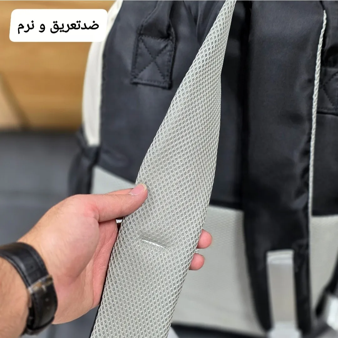 کوله پشتی مدرسه رنگی ضد آب مناسب دبستان و راهنمایی ارتفاع 40 سانتیمتر